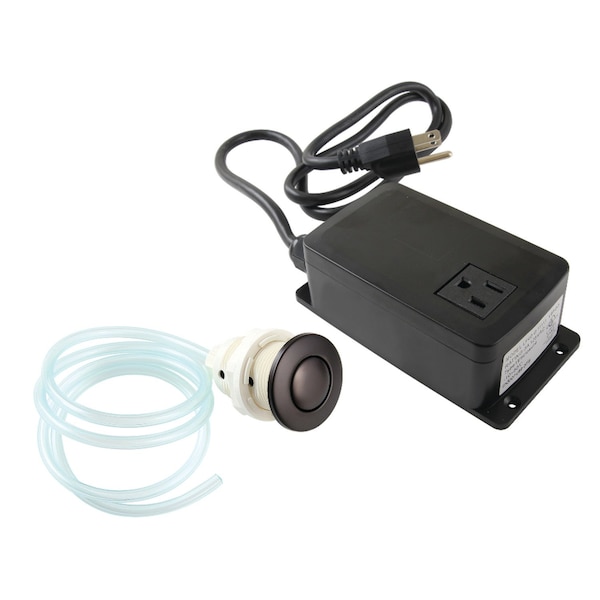 Single Outlet Garbage Disposal Air Switch Kit, Oil Rubbed Bronze